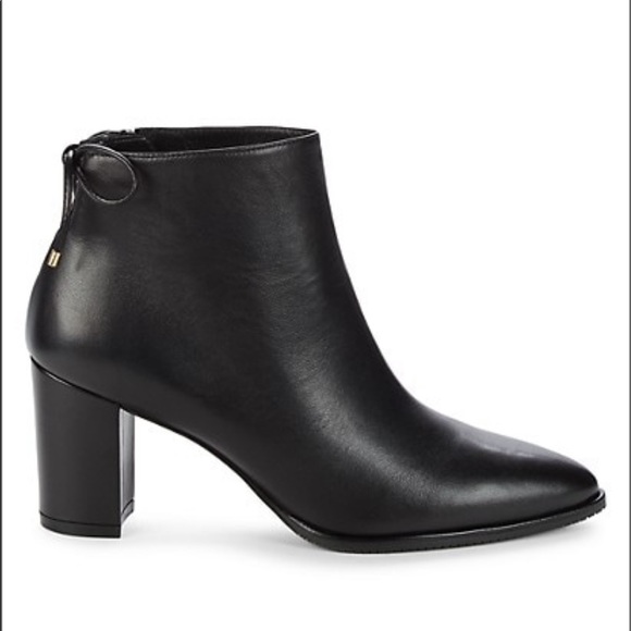 Stuart Weitzman Leather Heel Booties Ankle - Picture 2 of 8